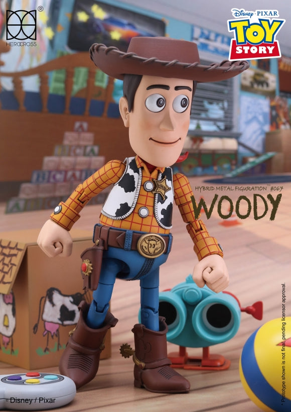 HEROCROSS Hybrid Metal Figuration 067 Disney Toy Story Woody Diecast Action Figure