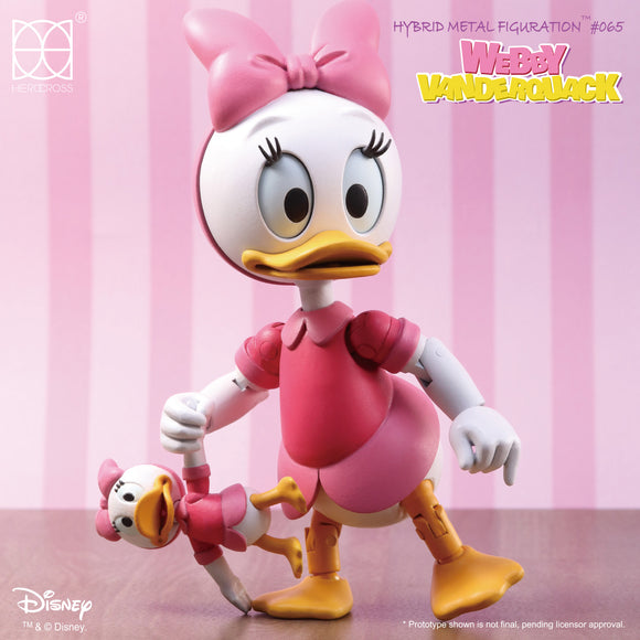 HEROCROSS Hybrid Metal Figuration 065 Disney Webby Duck Diecast Action Figure