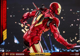 Hot Toys Marvel Iron Man 2 Iron Man Mark IV Diecast Figure with Suit-up Gantry 1/6 Scale Figure Set