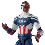 Hasbro Disney+ Marvel Legends Wave 1 Set of 7 Figures Captain America (Sam Wilson/Falcon), John Walker (U.S. Agent), Baron Zemo, Bucky Barnes (Winter Soldier), Loki, Scarlet Witch & Vision (Captain America Flight Gear BAF)