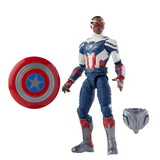 Hasbro Disney+ Marvel Legends Wave 1 Set of 7 Figures Captain America (Sam Wilson/Falcon), John Walker (U.S. Agent), Baron Zemo, Bucky Barnes (Winter Soldier), Loki, Scarlet Witch & Vision (Captain America Flight Gear BAF)