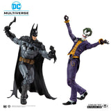 McFarlane Toys Batman Arkham Asylum DC Multiverse Batman and The Joker 2 Pack Action Figure Set