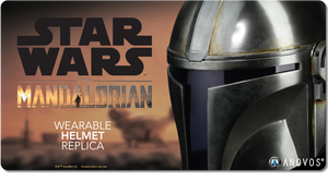 ANOVOS STAR WARS The Mandalorian Helmet Adult Full Size 1:1 Scale Wearable Movie Prop Replica