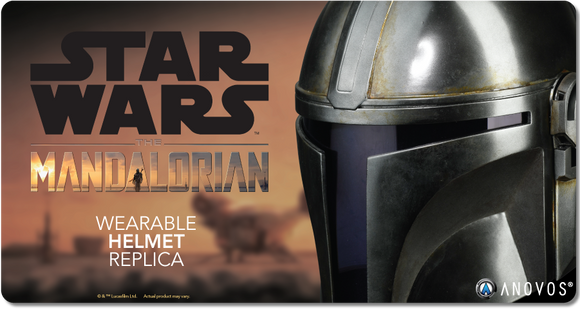 ANOVOS STAR WARS The Mandalorian Helmet Adult Full Size 1:1 Scale Wearable Movie Prop Replica