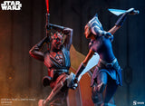 Sideshow Star Wars The Clone Wars Ahsoka Tano vs Darth Maul Diorama Statue