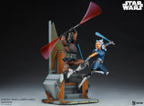 Sideshow Star Wars The Clone Wars Ahsoka Tano vs Darth Maul Diorama Statue