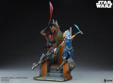 Sideshow Star Wars The Clone Wars Ahsoka Tano vs Darth Maul Diorama Statue