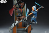 Sideshow Star Wars The Clone Wars Ahsoka Tano vs Darth Maul Diorama Statue
