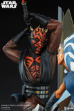 Sideshow Star Wars The Clone Wars Ahsoka Tano vs Darth Maul Diorama Statue