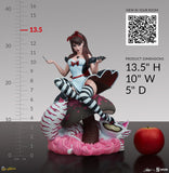 Sideshow Fairytale Fantasies Collection J Scott Campbell Collectibles Alice in Wonderland Game of Hearts Edition Alice Statue