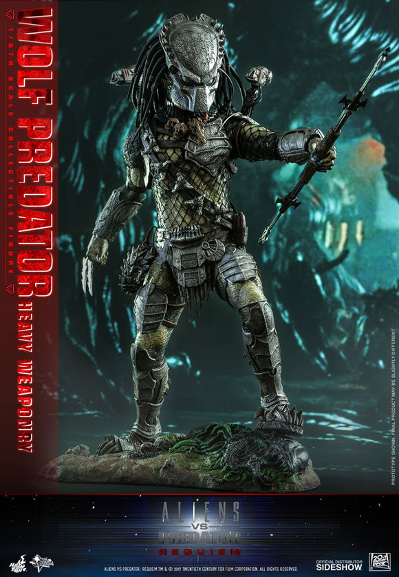 Hot Toys Aliens VS Predator Requiem Wolf Predator (Heavy Weaponry) 1/6 Scale Figure