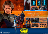 Hot Toys Star Wars The Clone Wars General Anakin Skywalker and STAP 1/6 Scale 12" Collectible Figure Set