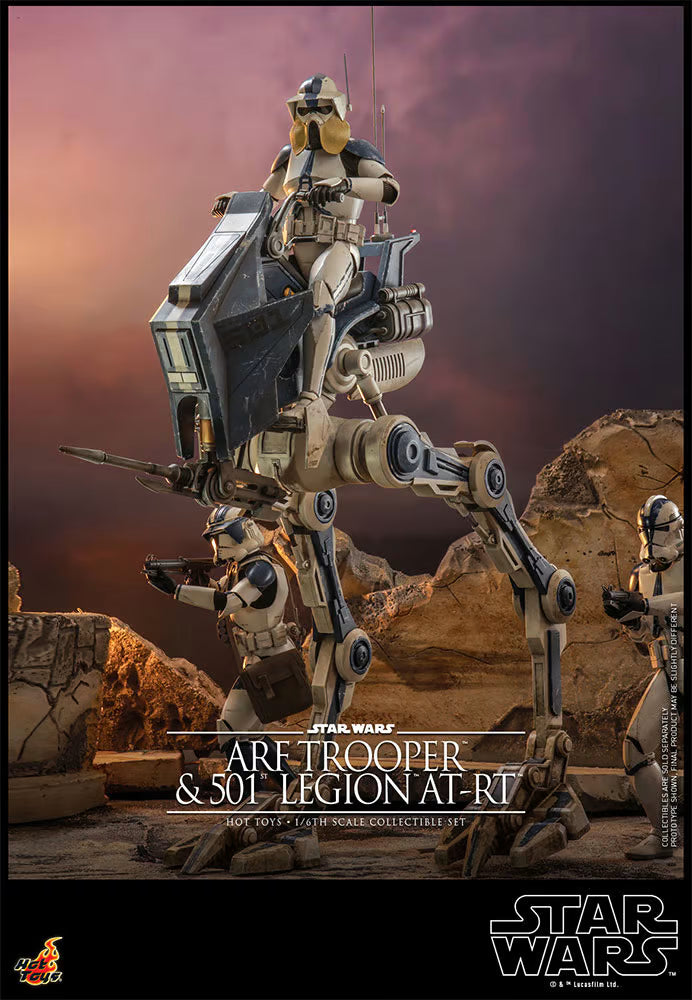 Hot Toys Star Wars: The Clone Wars ARF Trooper and 501st Legion AT