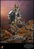 Hot Toys Star Wars:  The Clone Wars ARF Trooper and 501st Legion AT-RT 1/6 Scale Collectible Figure Set