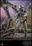 Hot Toys Star Wars:  The Clone Wars ARF Trooper and 501st Legion AT-RT 1/6 Scale Collectible Figure Set