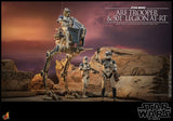 Hot Toys Star Wars:  The Clone Wars ARF Trooper and 501st Legion AT-RT 1/6 Scale Collectible Figure Set