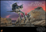 Hot Toys Star Wars:  The Clone Wars ARF Trooper and 501st Legion AT-RT 1/6 Scale Collectible Figure Set