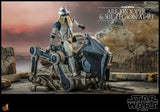 Hot Toys Star Wars:  The Clone Wars ARF Trooper and 501st Legion AT-RT 1/6 Scale Collectible Figure Set