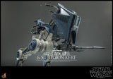 Hot Toys Star Wars:  The Clone Wars ARF Trooper and 501st Legion AT-RT 1/6 Scale Collectible Figure Set