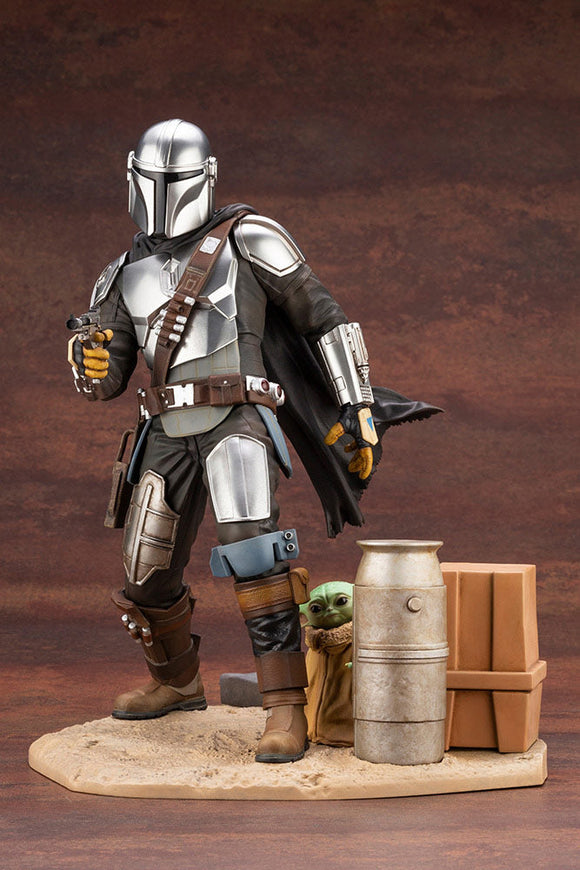 Kotobukiya Star Wars The Mandalorian ArtFX Mandalorian & The Child Statue