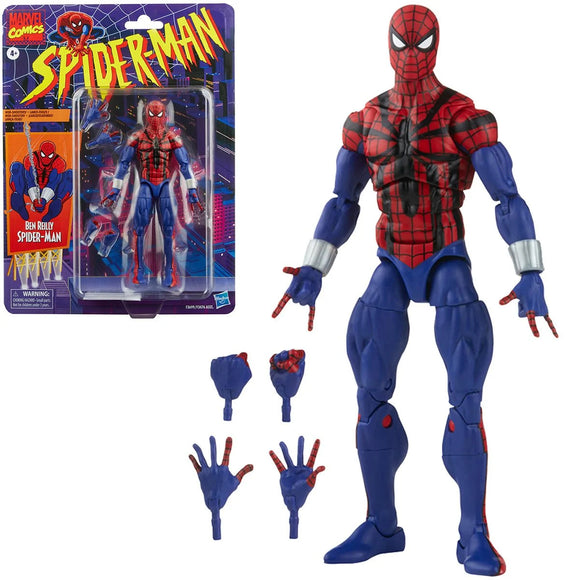 Hasbro Marvel Legends Spider-Man Retro Ben Reilly Spider-Man 6-Inch Action Figure