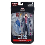 Hasbro Disney+ Marvel Legends Wave 1 Set of 7 Figures Captain America (Sam Wilson/Falcon), John Walker (U.S. Agent), Baron Zemo, Bucky Barnes (Winter Soldier), Loki, Scarlet Witch & Vision (Captain America Flight Gear BAF)