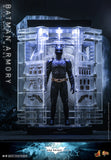 Hot Toys The Dark Knight Rises Batman Armory with Bruce Wayne 1/6 Scale 12" Collectible Figure Set