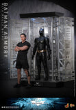 Hot Toys The Dark Knight Rises Batman Armory with Bruce Wayne 1/6 Scale 12" Collectible Figure Set