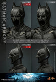 Hot Toys The Dark Knight Rises Batman Armory with Bruce Wayne 1/6 Scale 12" Collectible Figure Set