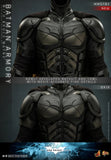 Hot Toys The Dark Knight Rises Batman Armory with Bruce Wayne 1/6 Scale 12" Collectible Figure Set