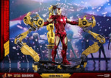 Hot Toys Marvel Iron Man 2 Iron Man Mark IV Diecast Figure with Suit-up Gantry 1/6 Scale Figure Set