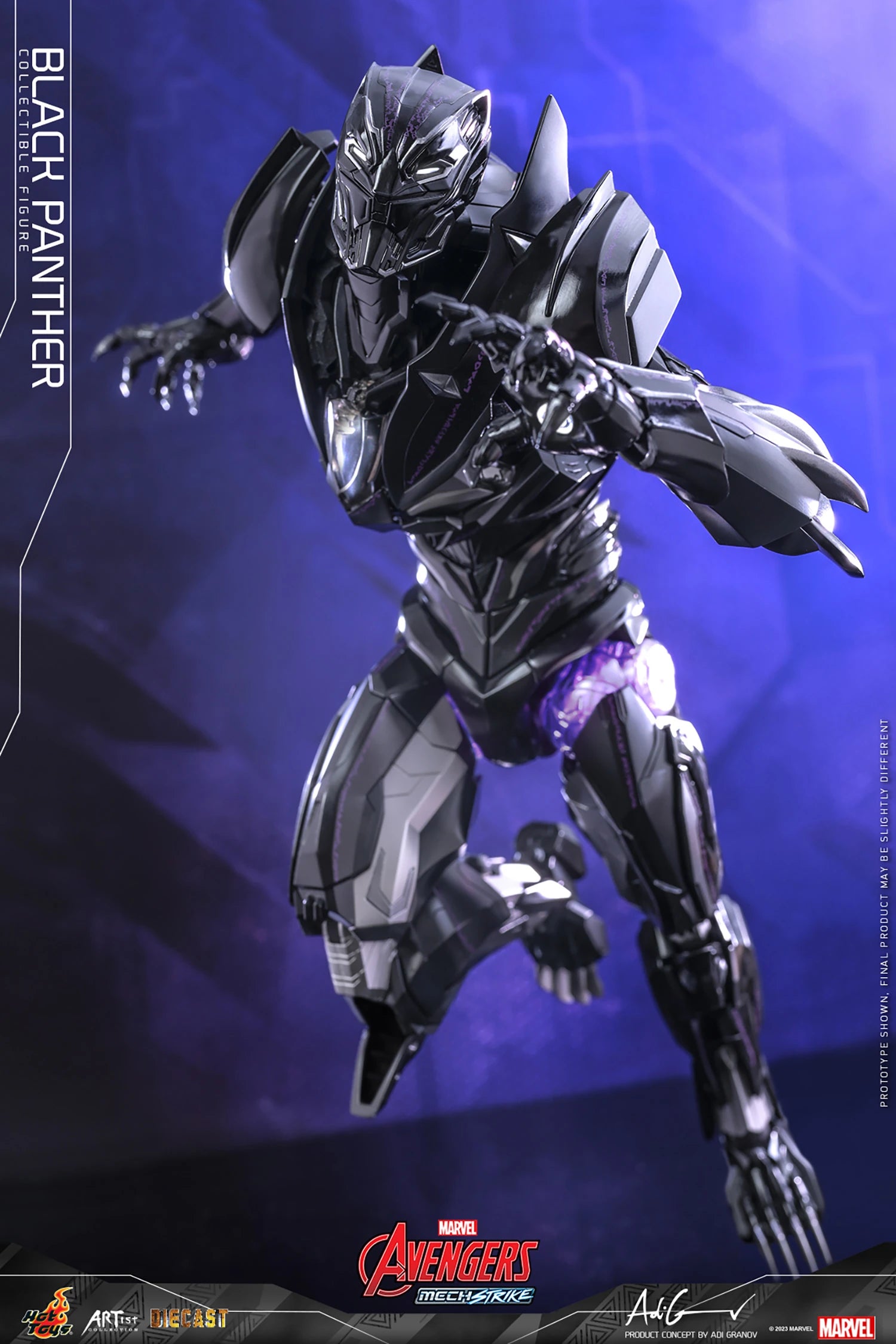 Hot Toys Marvel Comics Avengers Mech Strike Black Panther 1/6