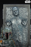 Sideshow Star Wars Boba Fett and Han Solo in Carbonite Premium Format Figure Statue