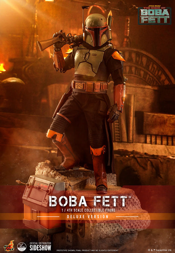 Hot Toys Star Wars The Mandalorian Quarter Scale Series - The Book of Boba Fett Boba Fett (Deluxe Version) 1/4 Quarter Scale Collectible Figure