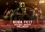 Hot Toys Star Wars The Mandalorian - Television Masterpiece Series Boba Fett (Repaint Armor) and The Throne 1/6 Scale 12" Collectible Figure Set