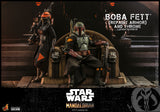 Hot Toys Star Wars The Mandalorian - Television Masterpiece Series Boba Fett (Repaint Armor) and The Throne 1/6 Scale 12" Collectible Figure Set