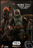 Hot Toys Star Wars The Mandalorian - Television Masterpiece Series Boba Fett (Repaint Armor) and The Throne 1/6 Scale 12" Collectible Figure Set