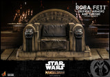 Hot Toys Star Wars The Mandalorian - Television Masterpiece Series Boba Fett (Repaint Armor) and The Throne 1/6 Scale 12" Collectible Figure Set