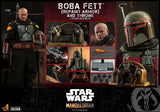 Hot Toys Star Wars The Mandalorian - Television Masterpiece Series Boba Fett (Repaint Armor) and The Throne 1/6 Scale 12" Collectible Figure Set