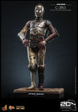 Hot Toys Star Wars Episode II Attack of the Clones C-3PO 1/6 Scale 12" Collectible Figure