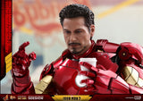 Hot Toys Marvel Iron Man 2 Iron Man Mark IV Diecast Figure with Suit-up Gantry 1/6 Scale Figure Set