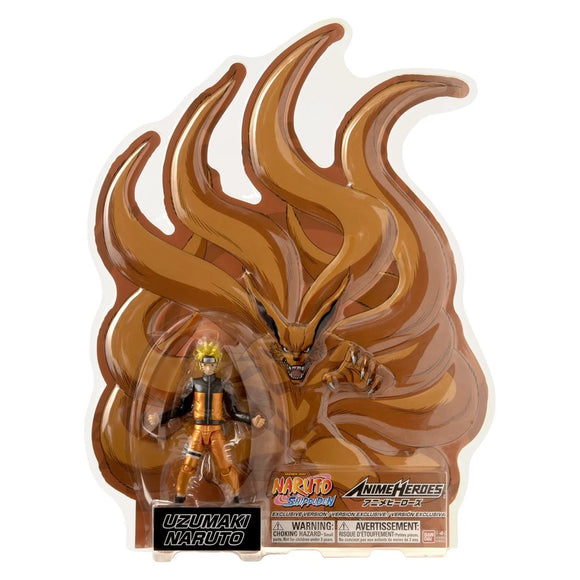 Bandai Naruto Anime Heroes Naruto Uzumaki Nine-Tails Version Action Figure - 2021 SDCC Convention Exclusive