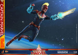 Hot Toys Marvel Comics Captain Marvel Deluxe Verion 1/6 Scale Collectible Figure