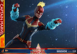 Hot Toys Marvel Comics Captain Marvel Deluxe Verion 1/6 Scale Collectible Figure