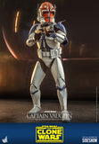 Hot Toys Star Wars The Clone Wars Captain Vaughn 1/6 Scale 12" Collectible Figure