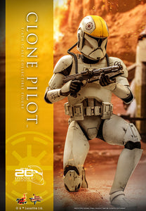 Hot Toys Star Wars Episode II Attack of the Clones Clone Pilot 1/6 Scale 12" Collectible Figure