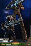 Hot Toys Marvel Avengers Infinity War Groot & Rocket 1/6 Scale Figure Set