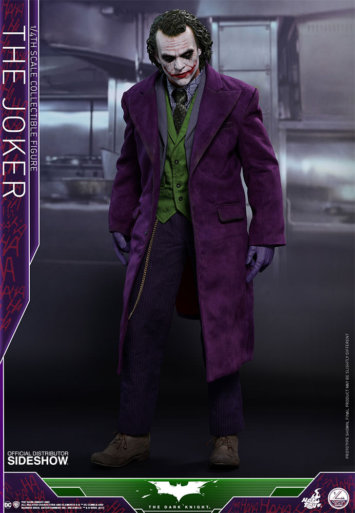 美品 Hot Toys ジョーカー QS010 フィギュア 1/4スケール Hot Toys QS010 The Dark Knight 1/4th scale The Joker Action Figure