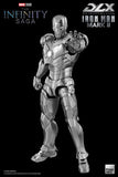 Threezero Marvel Infinity Saga Iron Man Iron Man Mark II DLX 1/12 Scale Die-Cast Action Figure