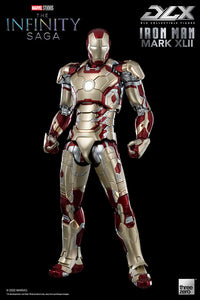 Threezero Marvel Infinity Saga Iron Man 3 Iron Man Mark 42 DLX 1/12 Scale Die-Cast Action Figure